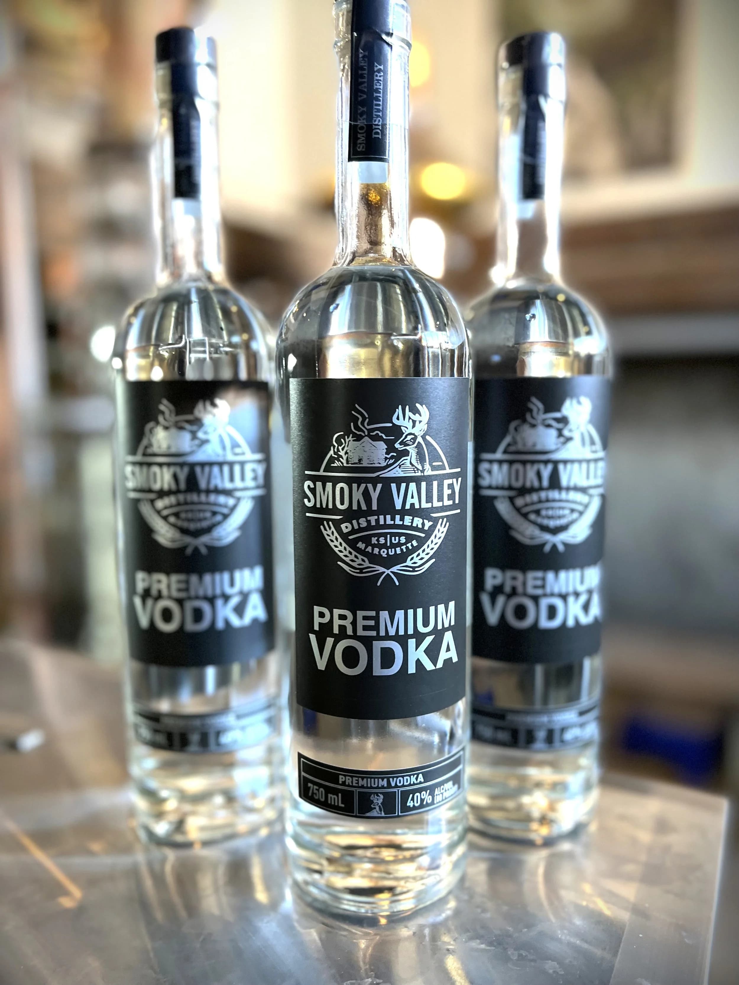Premium Vodka bottle — Smoky Valley Distillery