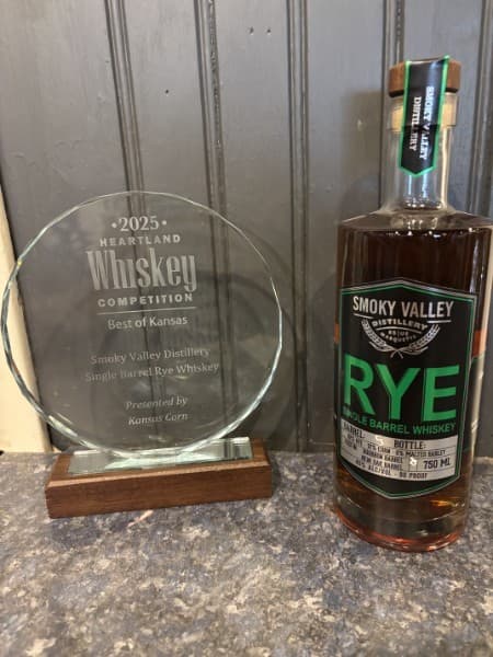 Our Rye Whiskey Wins Best of Kansas at the 2025 Heartland Whiskey Competition