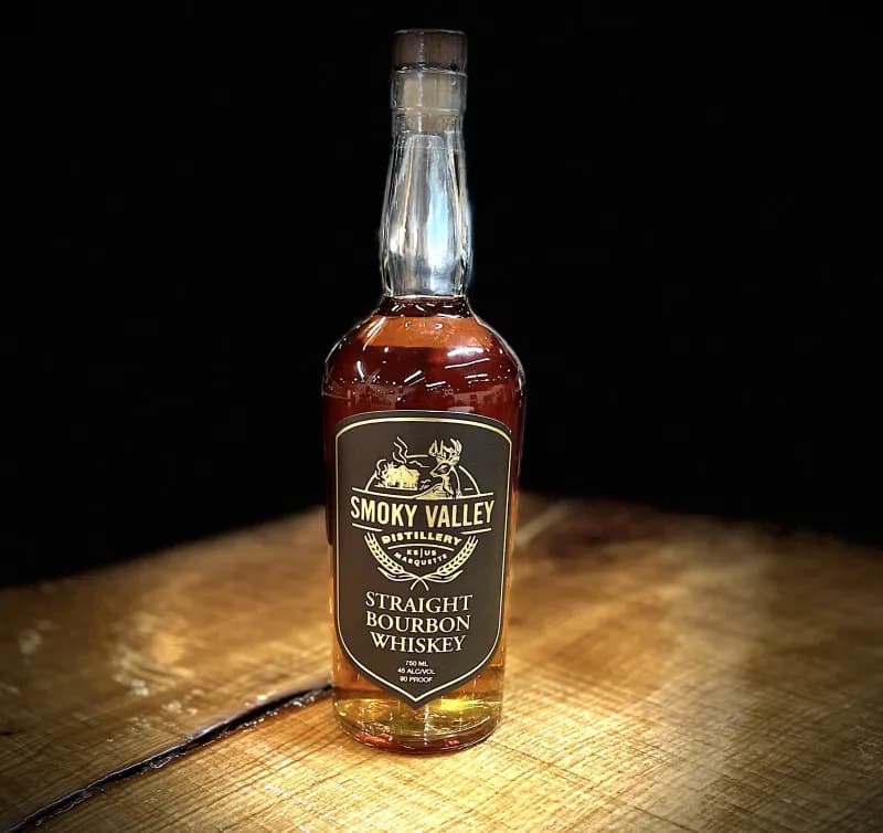 Straight Bourbon bottle — Smoky Valley Distillery